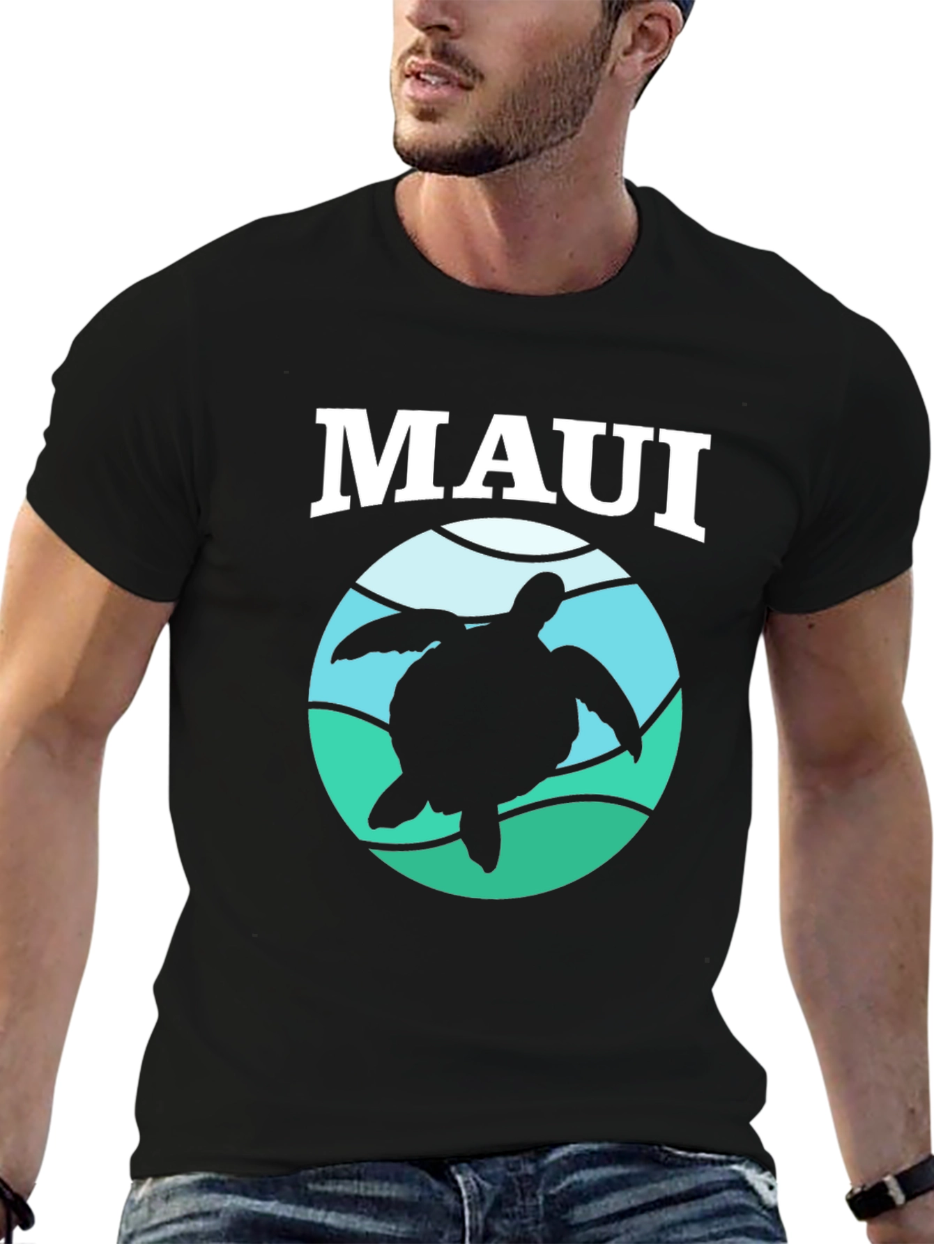 Maui Turtle Graphic Tee - Island Vibes