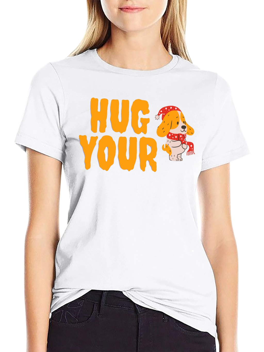 Hug Your Dog T-Shirt Holiday Beagle Tee