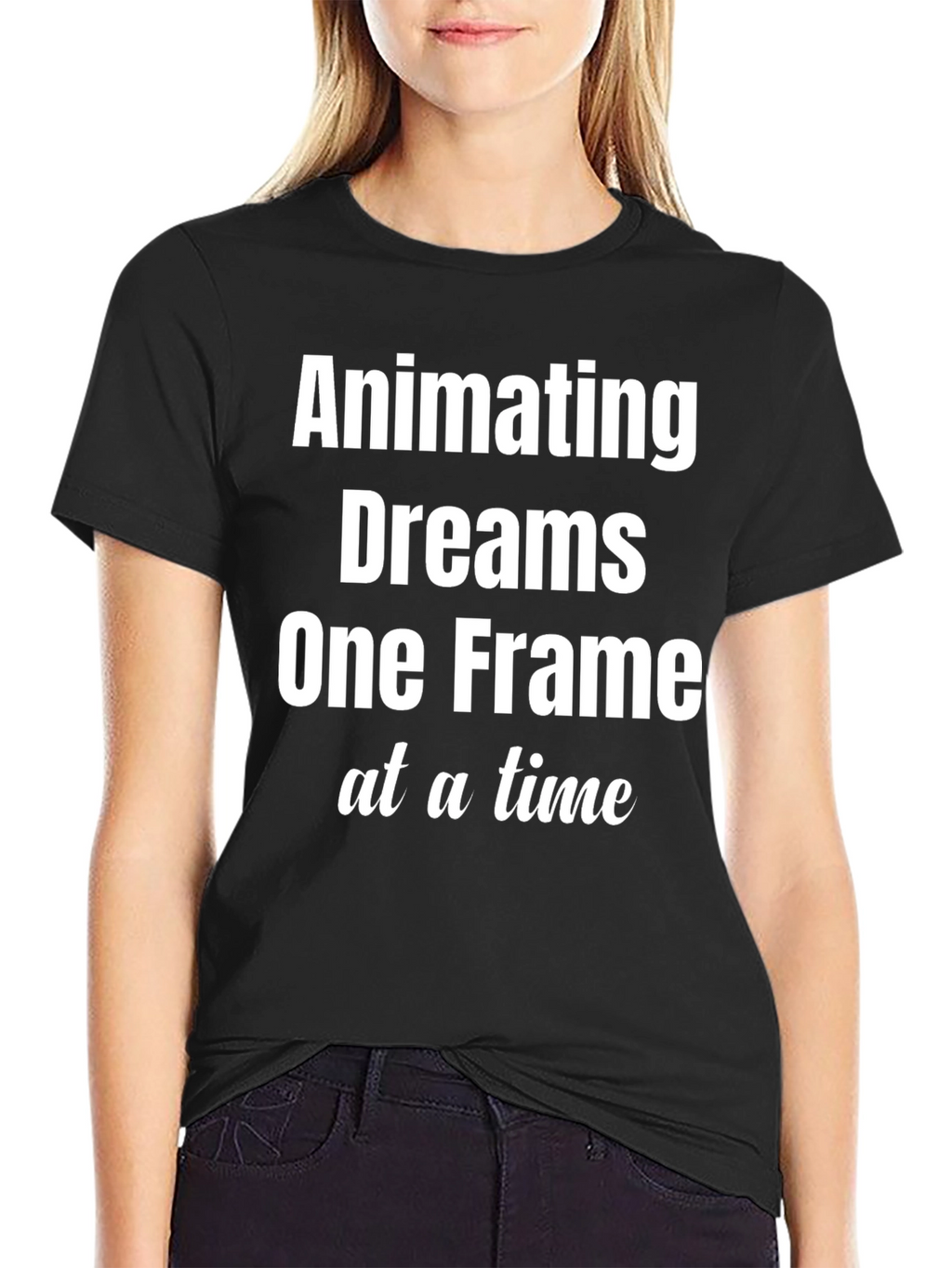Animating Dreams Black Graphic Tee