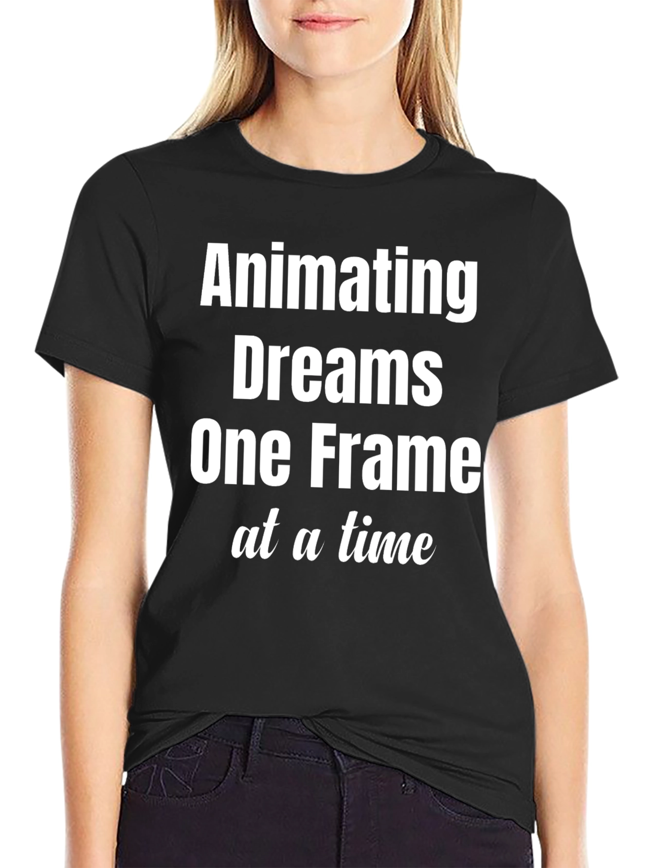 Animating Dreams Black Graphic Tee