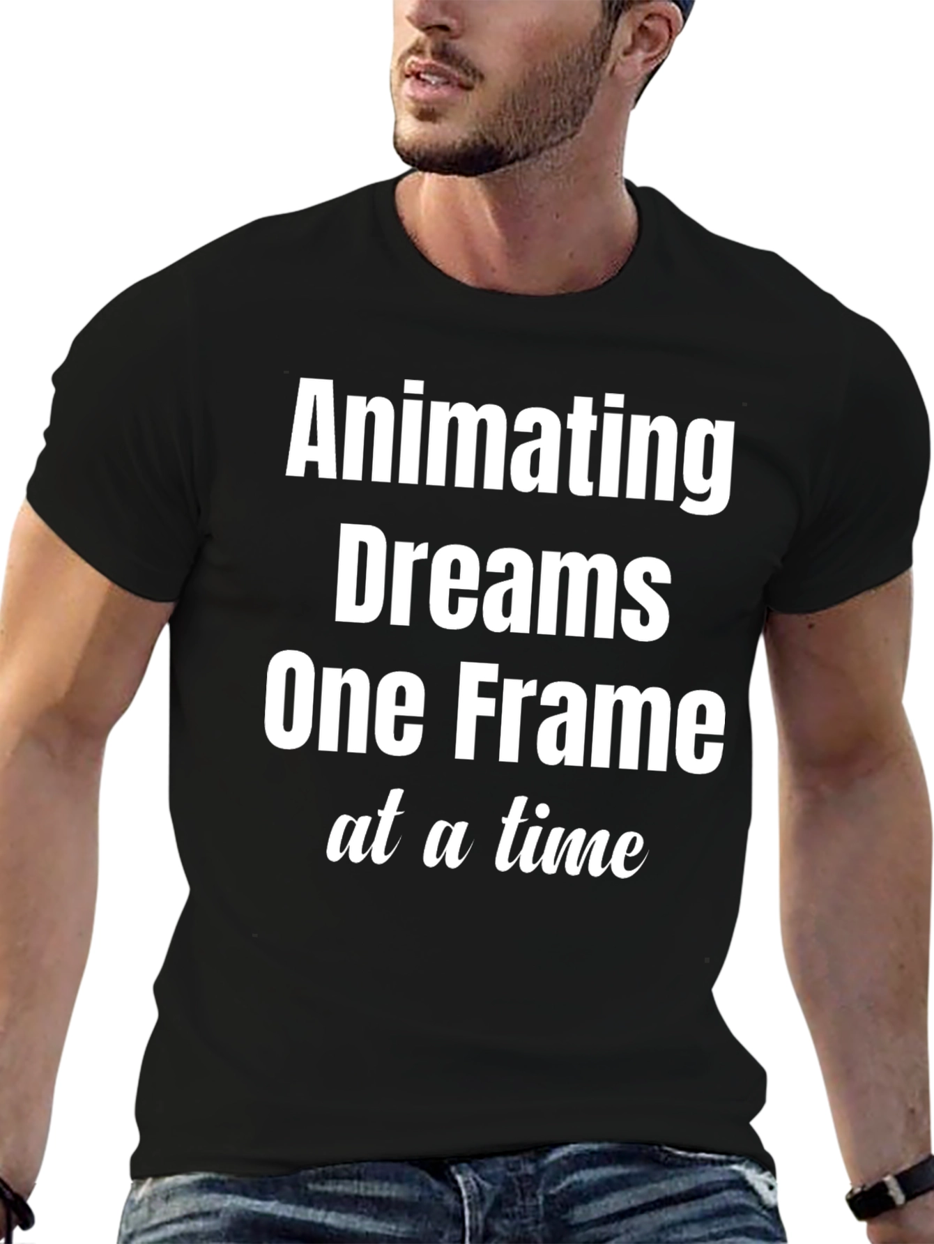 Animating Dreams Black Graphic Tee