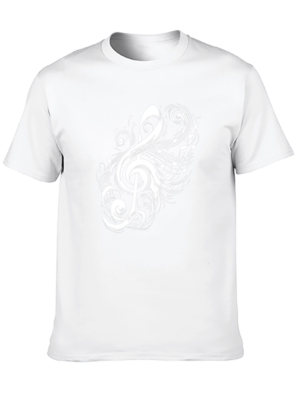 Musical Note Graphic Black T-Shirt
