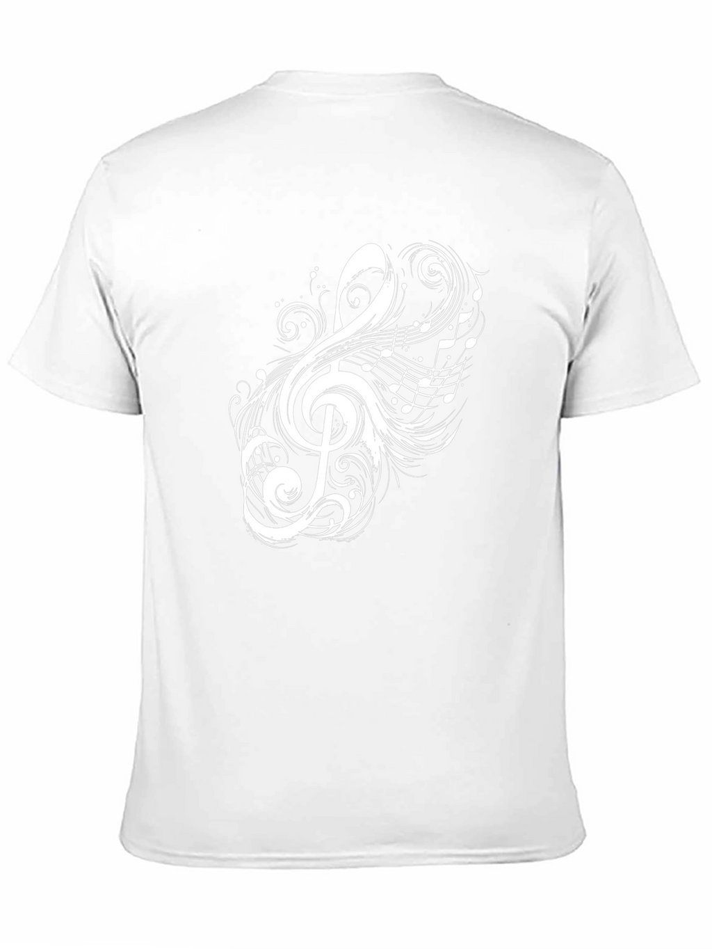 Musical Note Graphic Black T-Shirt