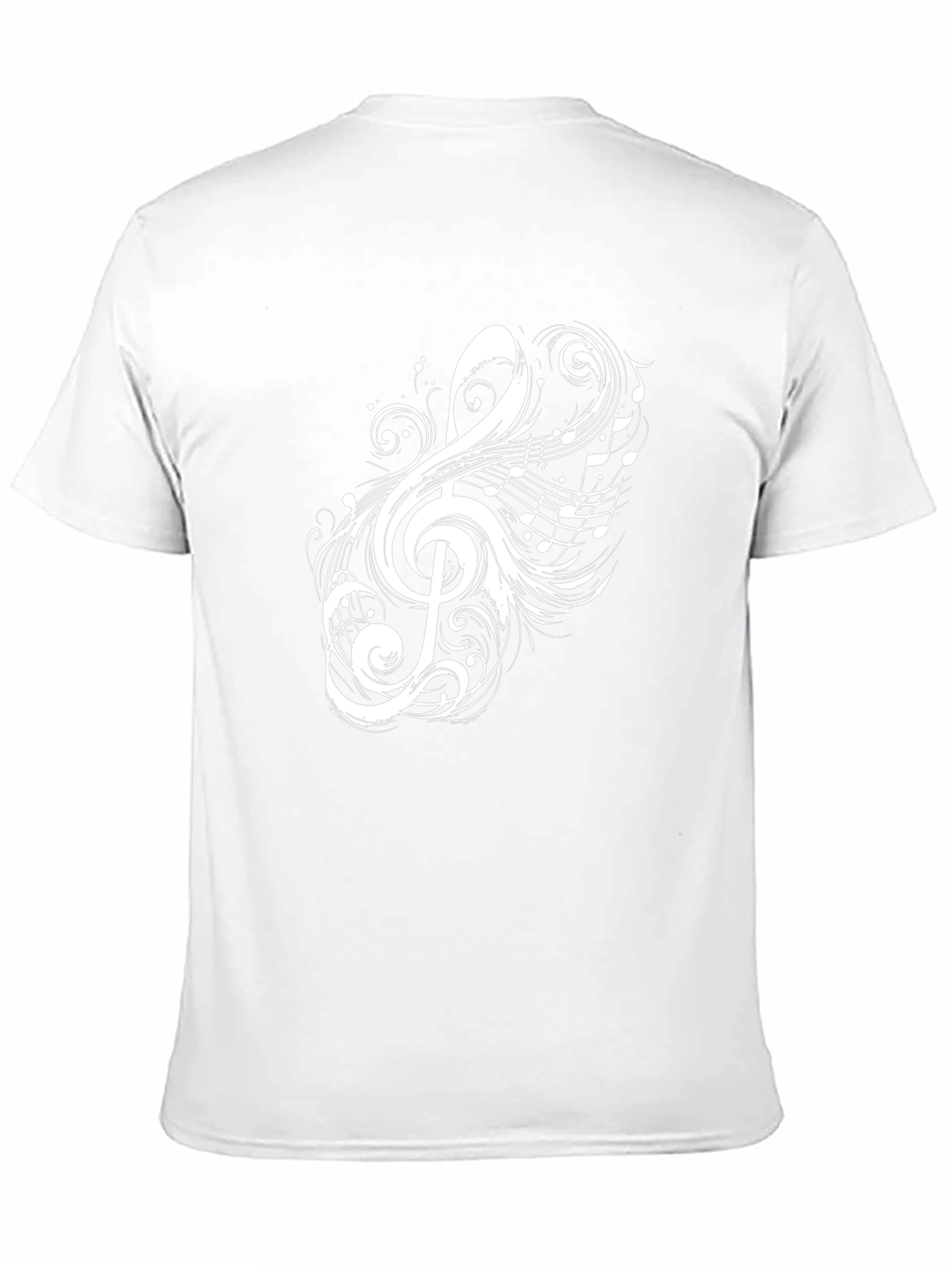 Musical Note Graphic Black T-Shirt