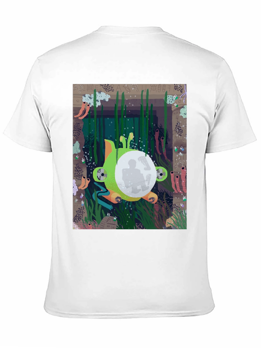 Underwater Scene Graphic Tee - Unique Design