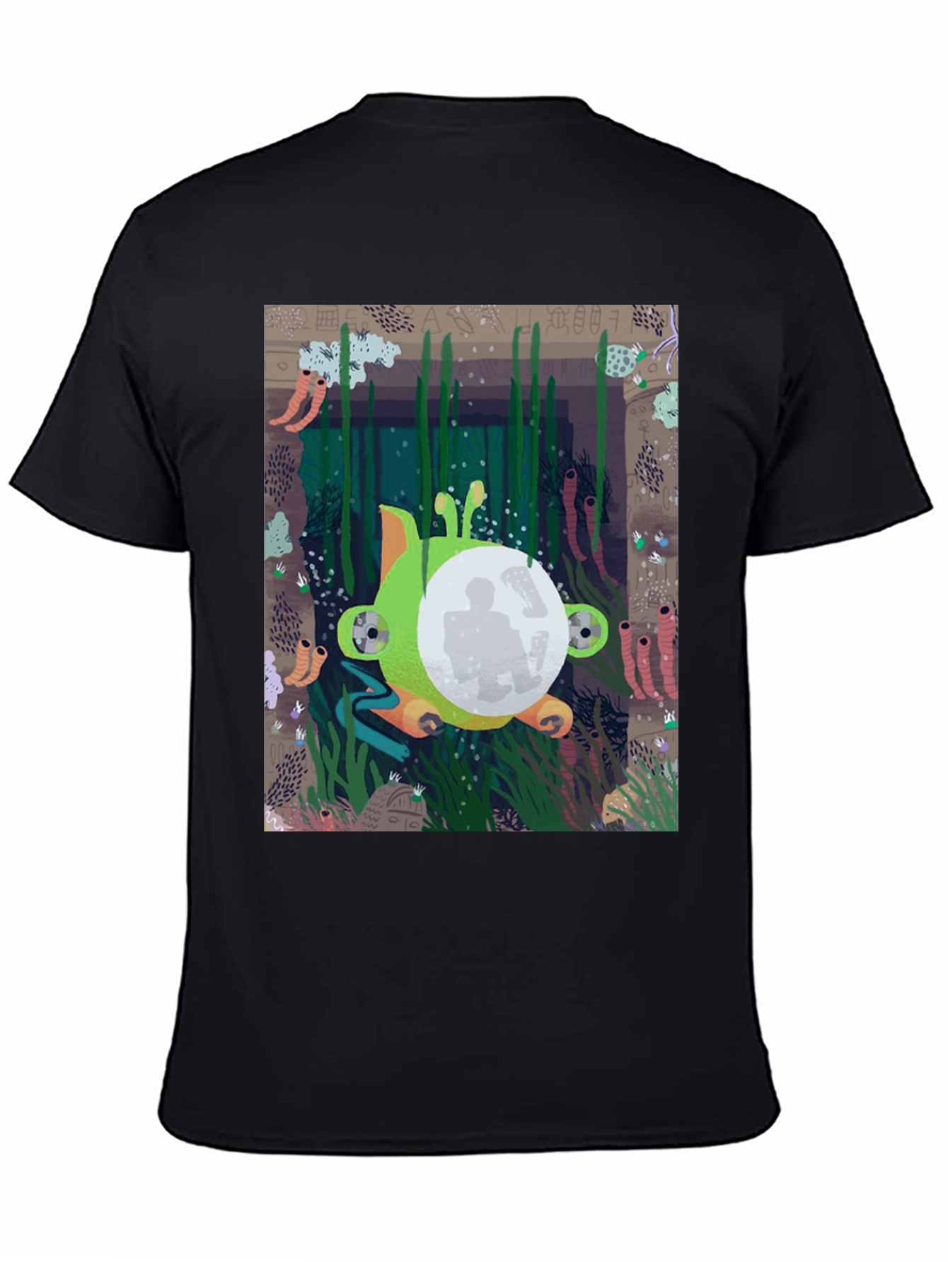 Underwater Scene Graphic Tee - Unique Design