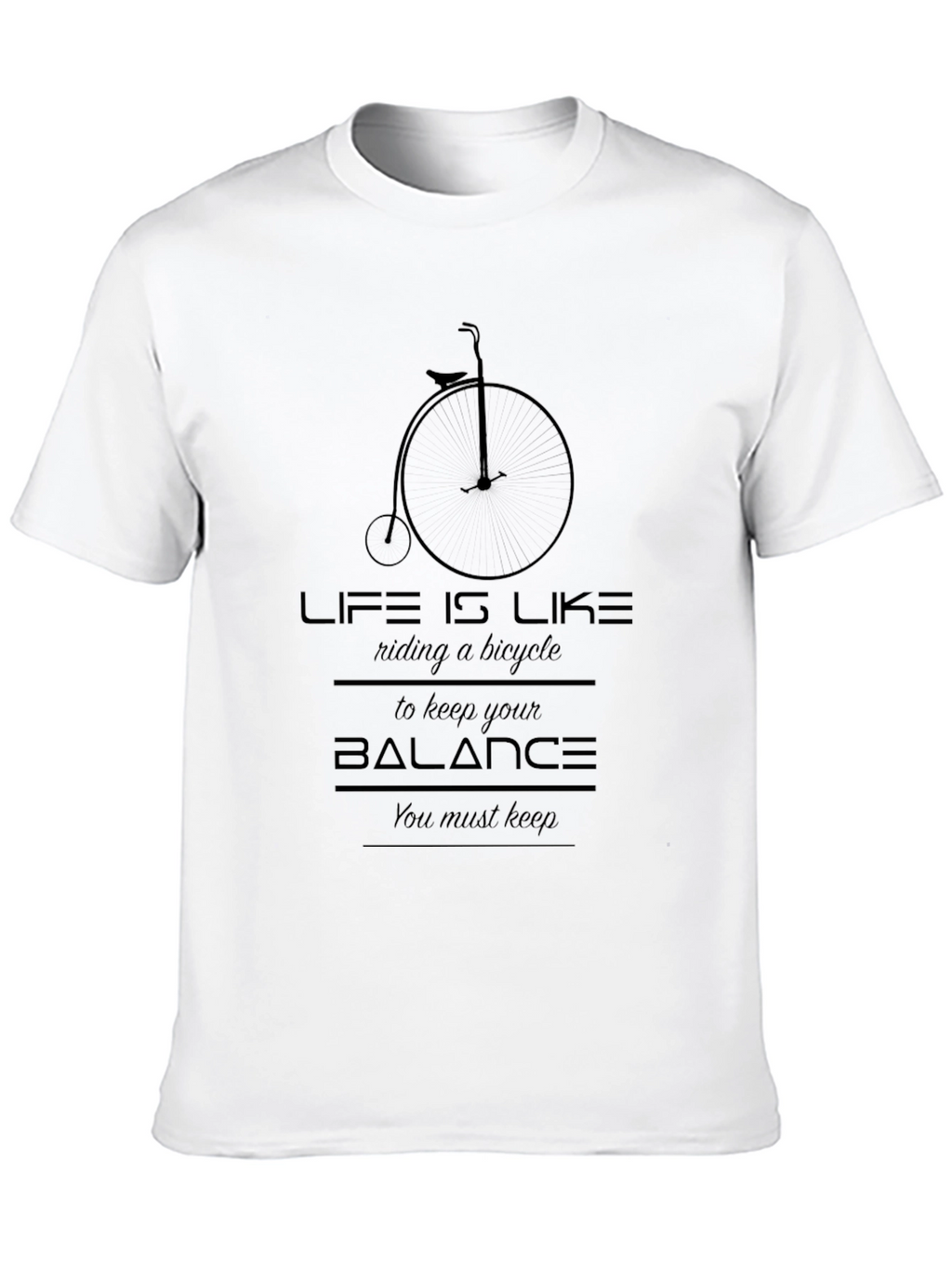 Life is Like Riding a Bicycle Graphic Tee