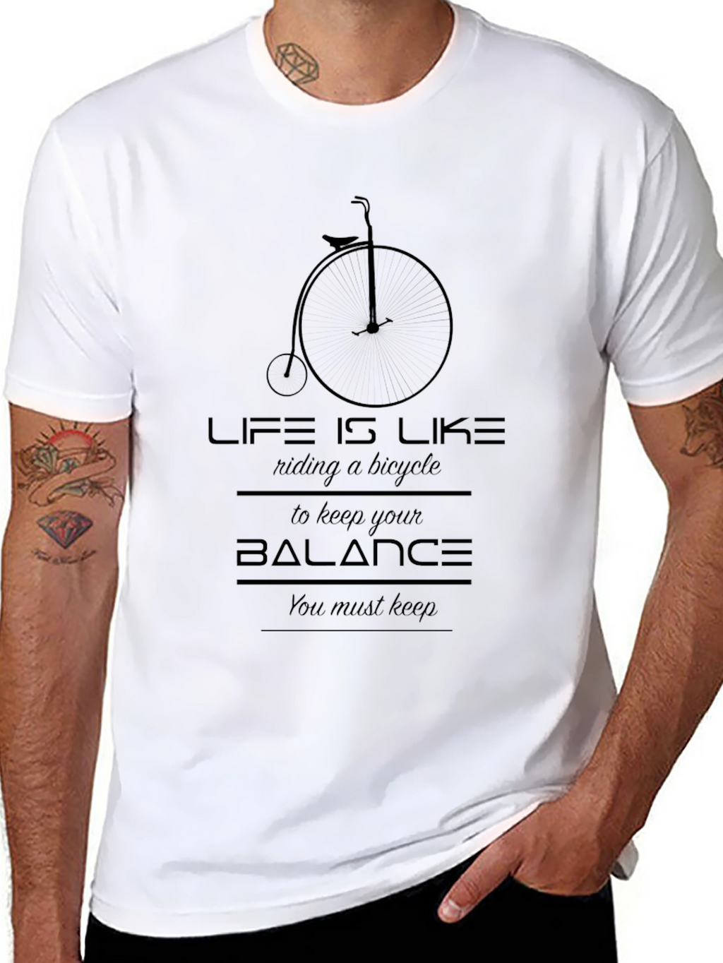 Life is Like Riding a Bicycle Graphic Tee