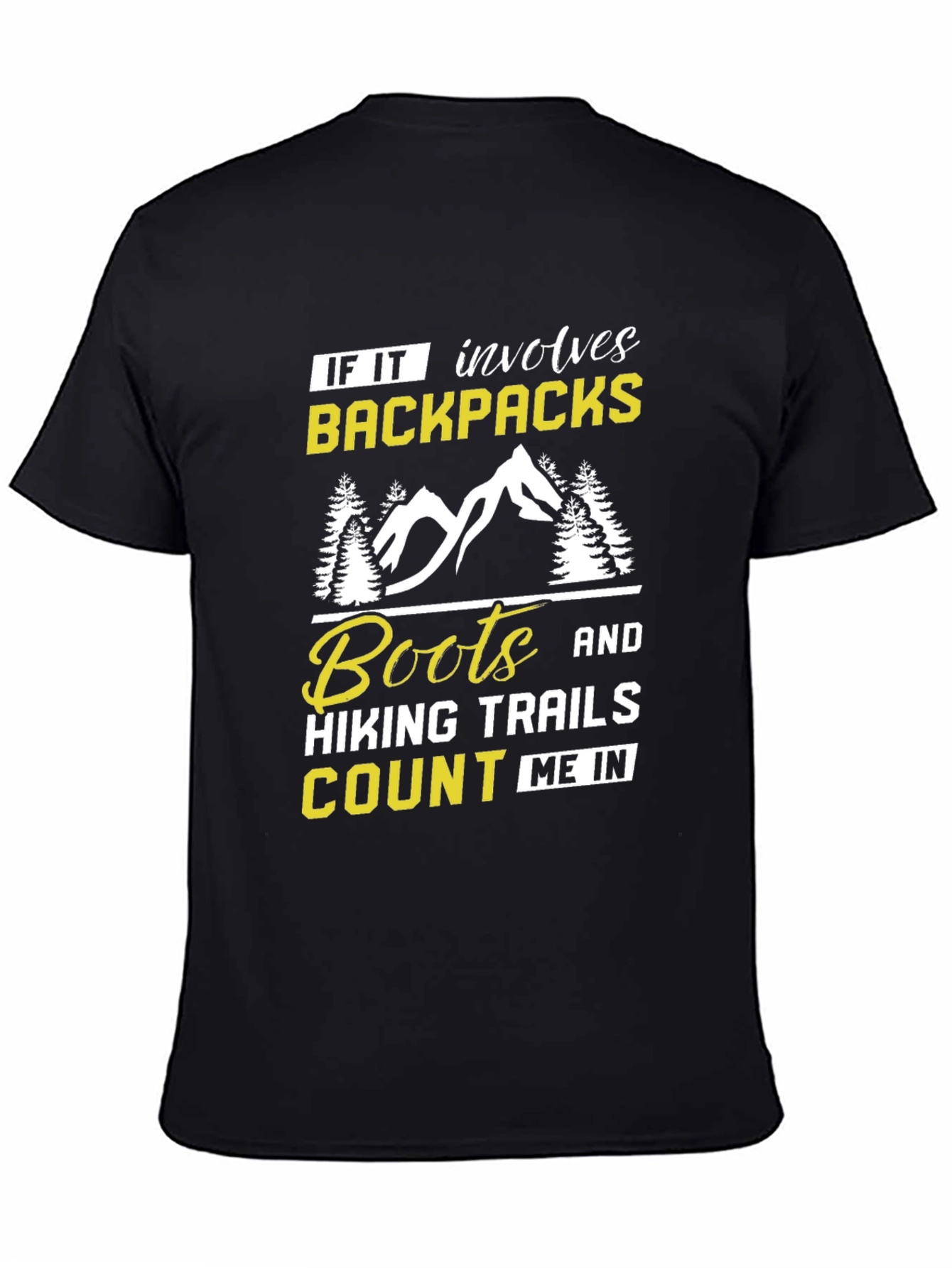 Hiking Graphic T-Shirt - Backpacks Boots Trails Tee