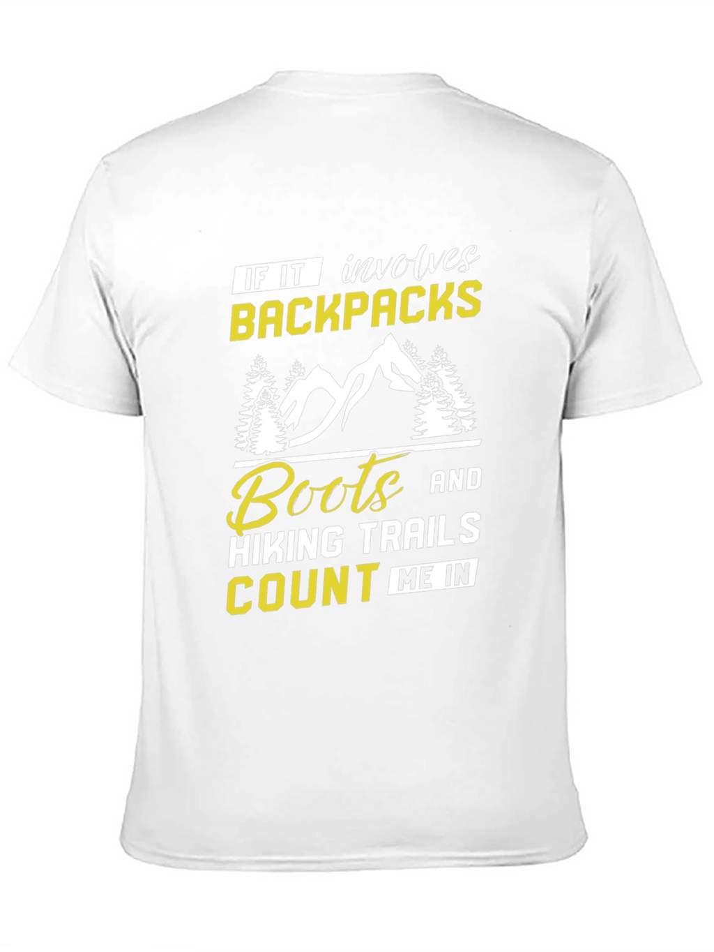 Hiking Graphic T-Shirt - Backpacks Boots Trails Tee