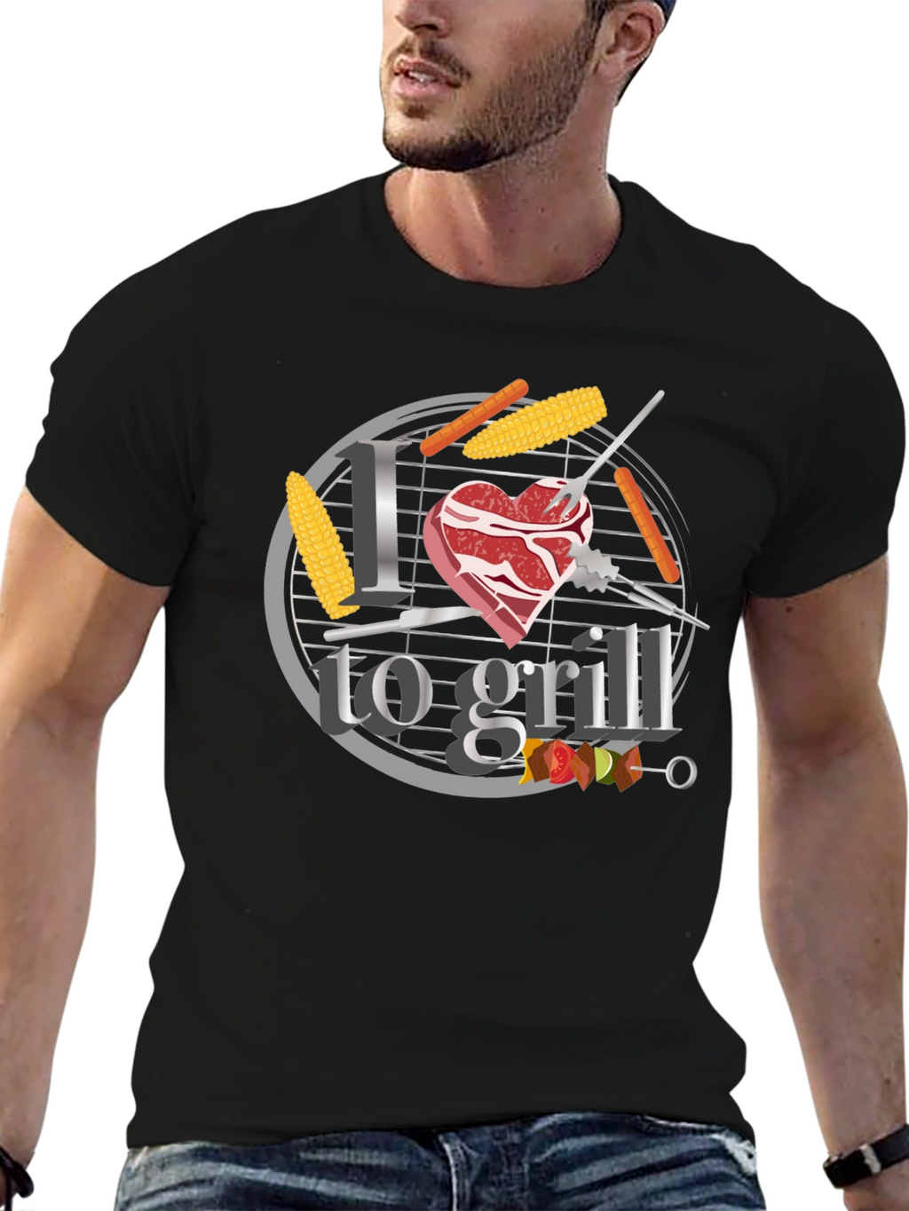 I Heart to Grill BBQ T-Shirt