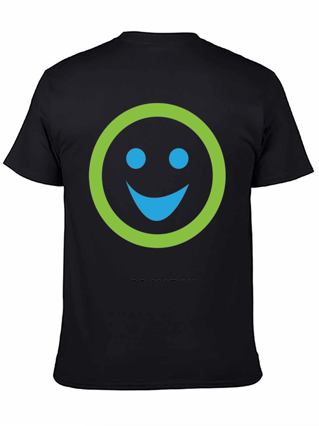 Smiley Face Graphic Print Crew Neck T-Shirt