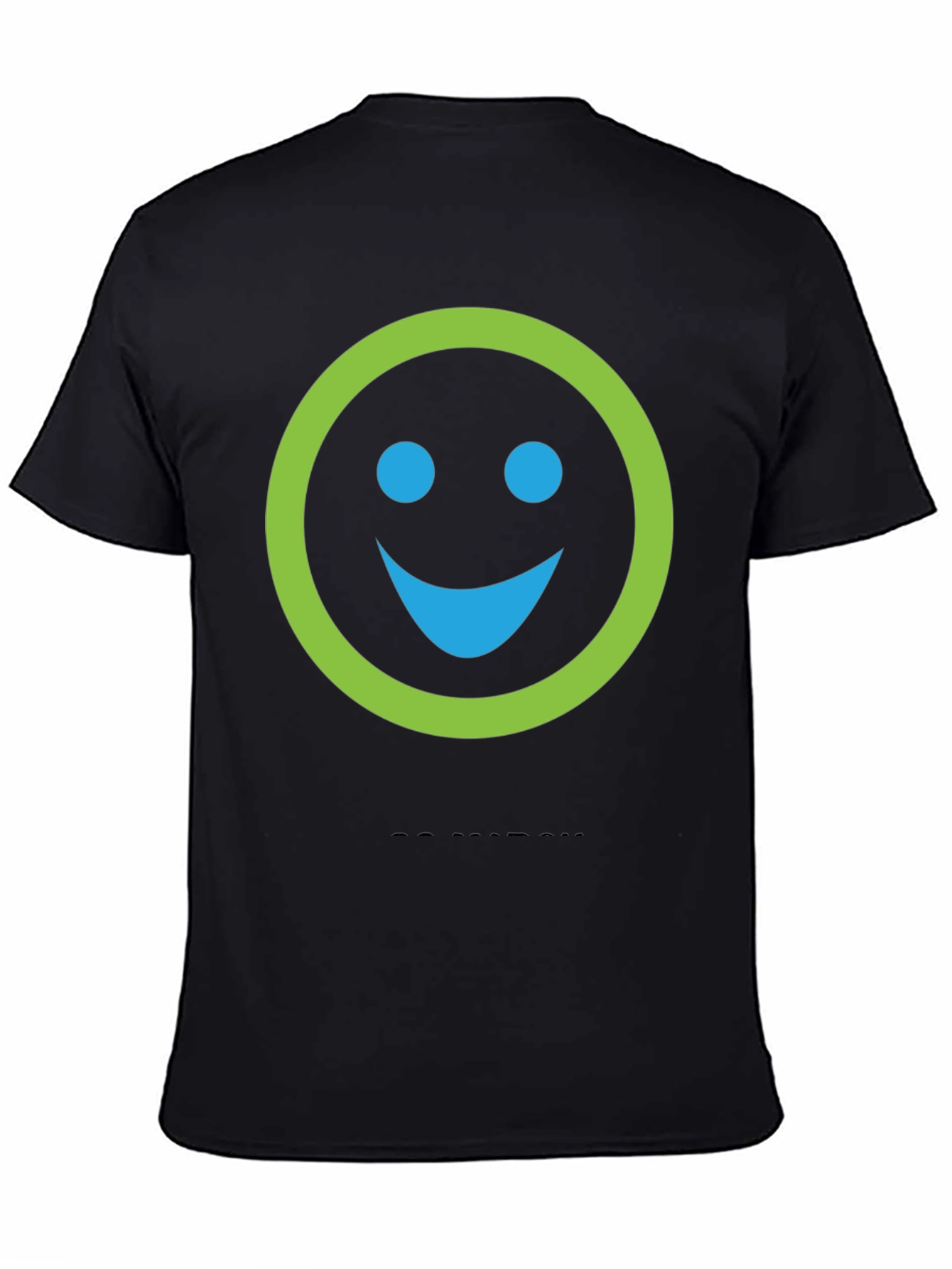 Smiley Face Graphic Print Crew Neck T-Shirt