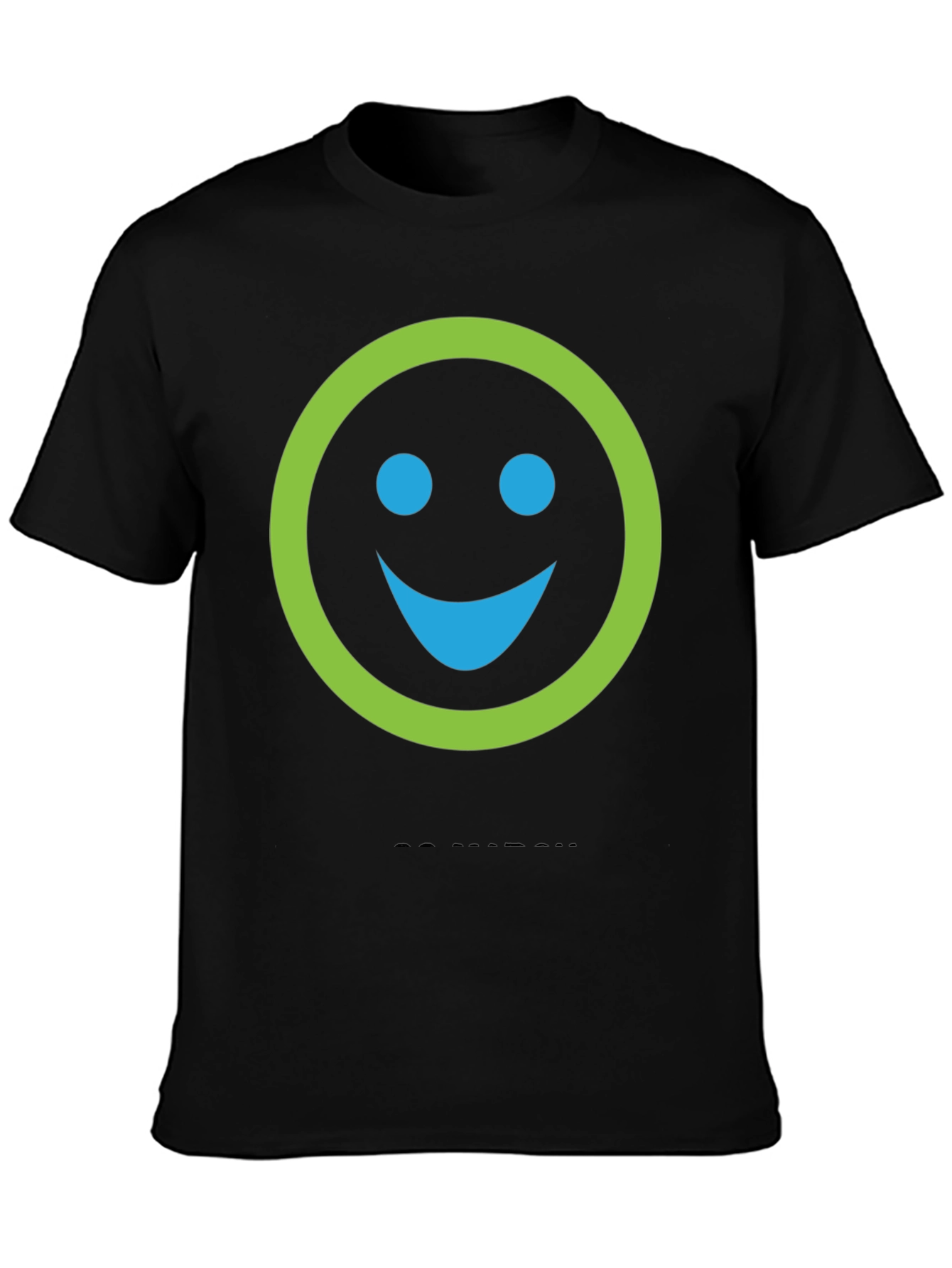 Smiley Face Graphic Print Crew Neck T-Shirt