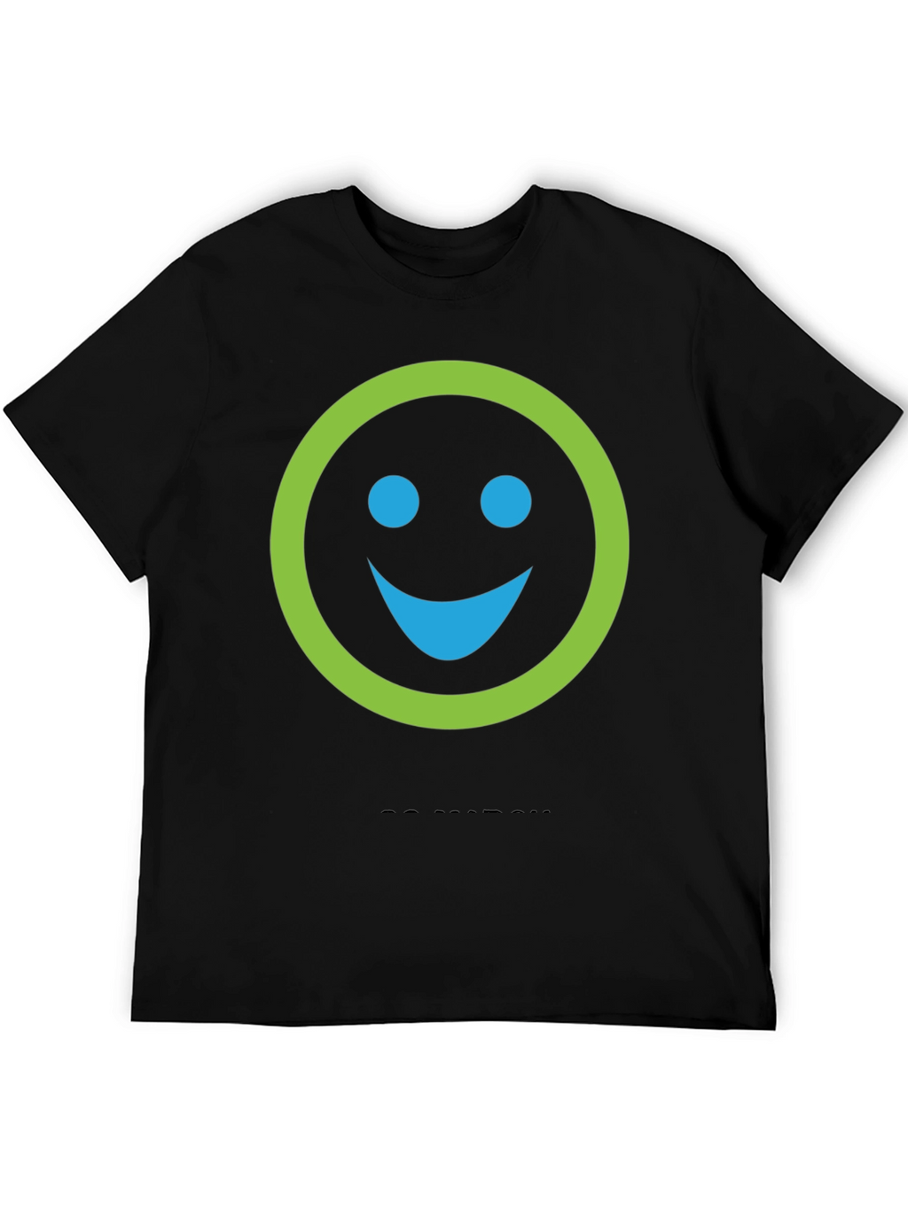 Smiley Face Graphic Print Crew Neck T-Shirt