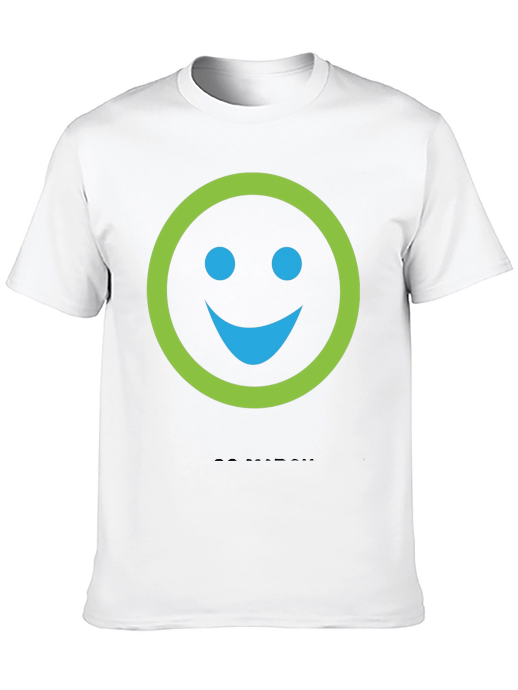 Smiley Face Graphic Print Crew Neck T-Shirt