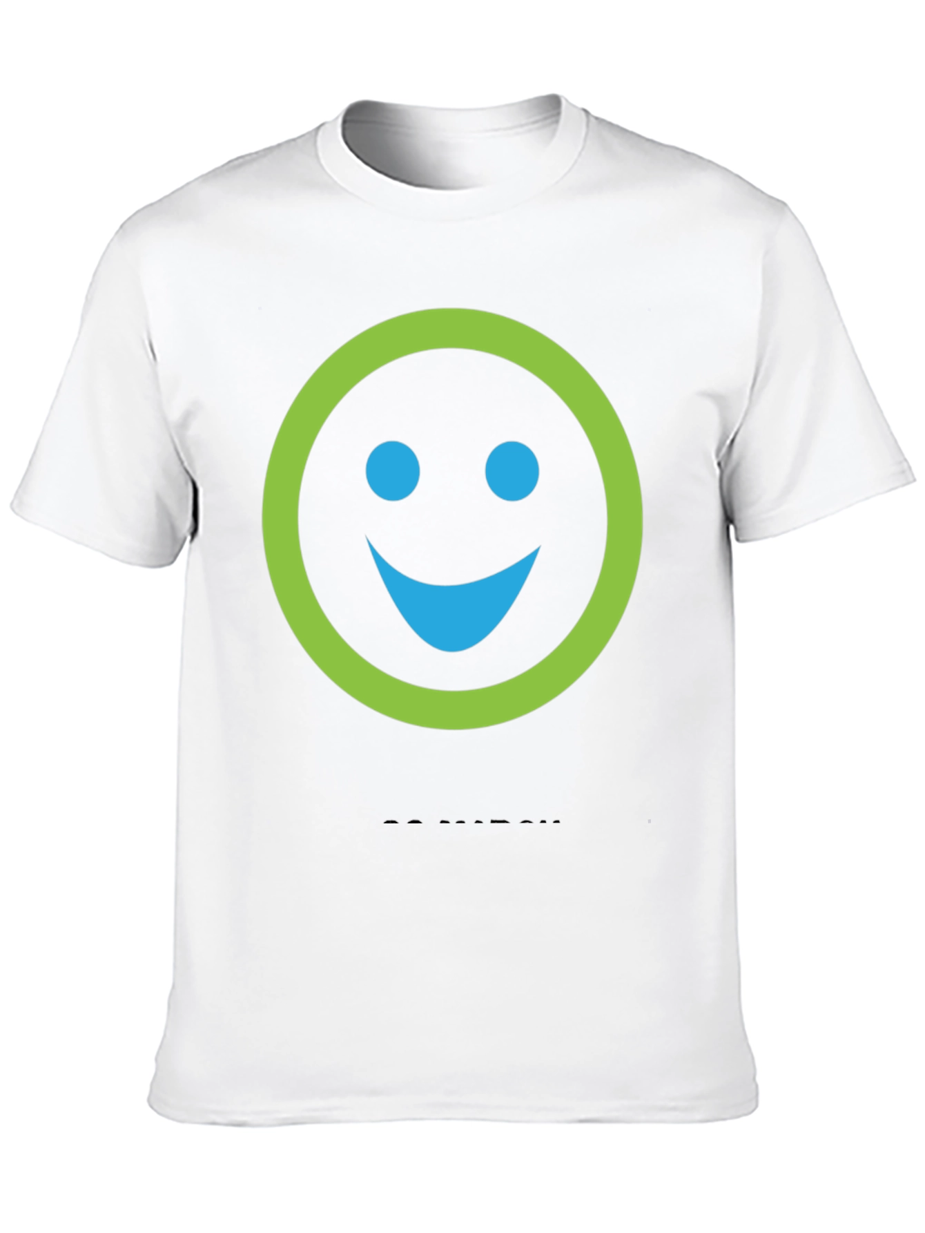 Smiley Face Graphic Print Crew Neck T-Shirt