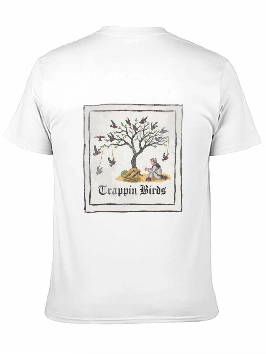 Trappin Birds Graphic Tee - Unisex Black T-Shirt