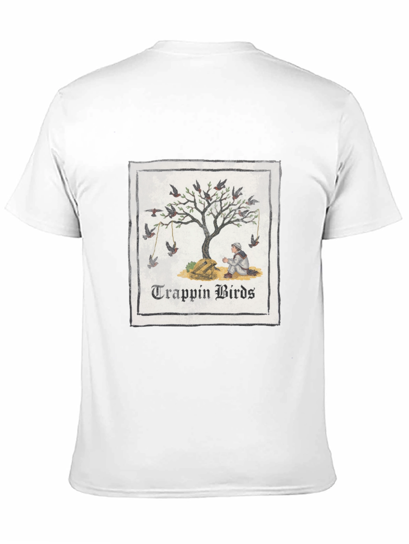 Trappin Birds Graphic Tee - Unisex Black T-Shirt