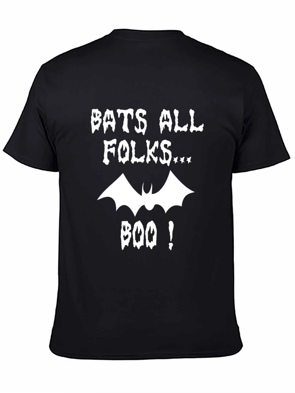 Bats All Folks Graphic Tee - Spooky Halloween Shirt