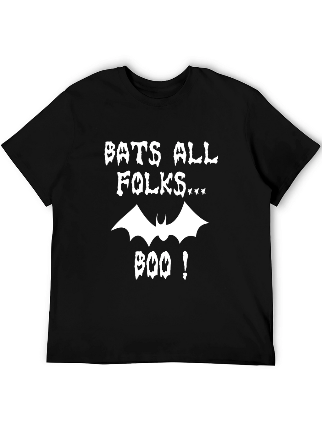 Bats All Folks Graphic Tee - Spooky Halloween Shirt