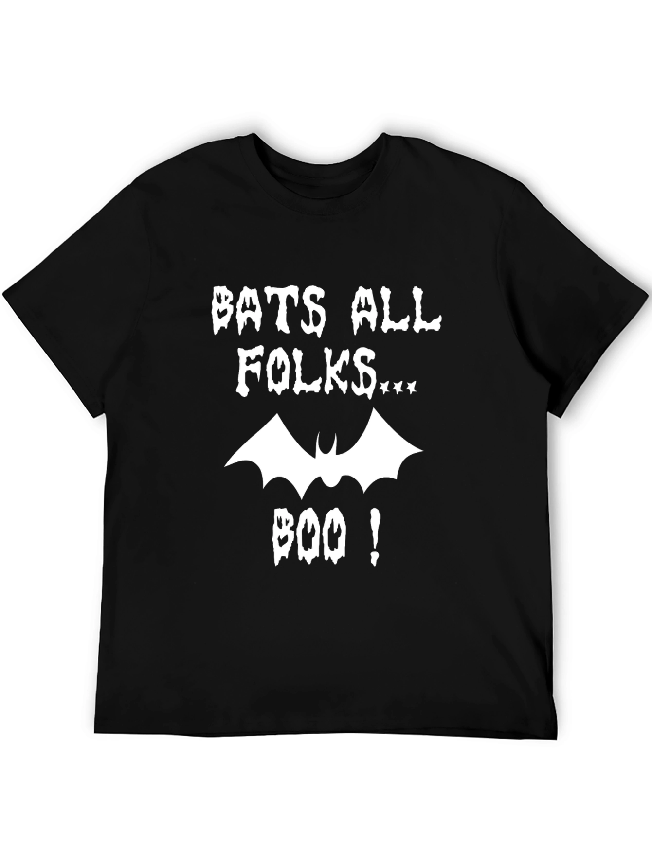 Bats All Folks Graphic Tee - Spooky Halloween Shirt