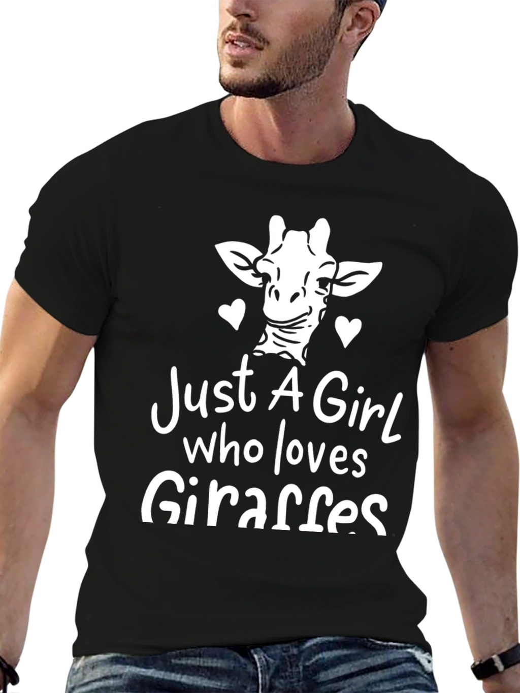 Just A Girl Who Loves Giraffes - Graphic Tee