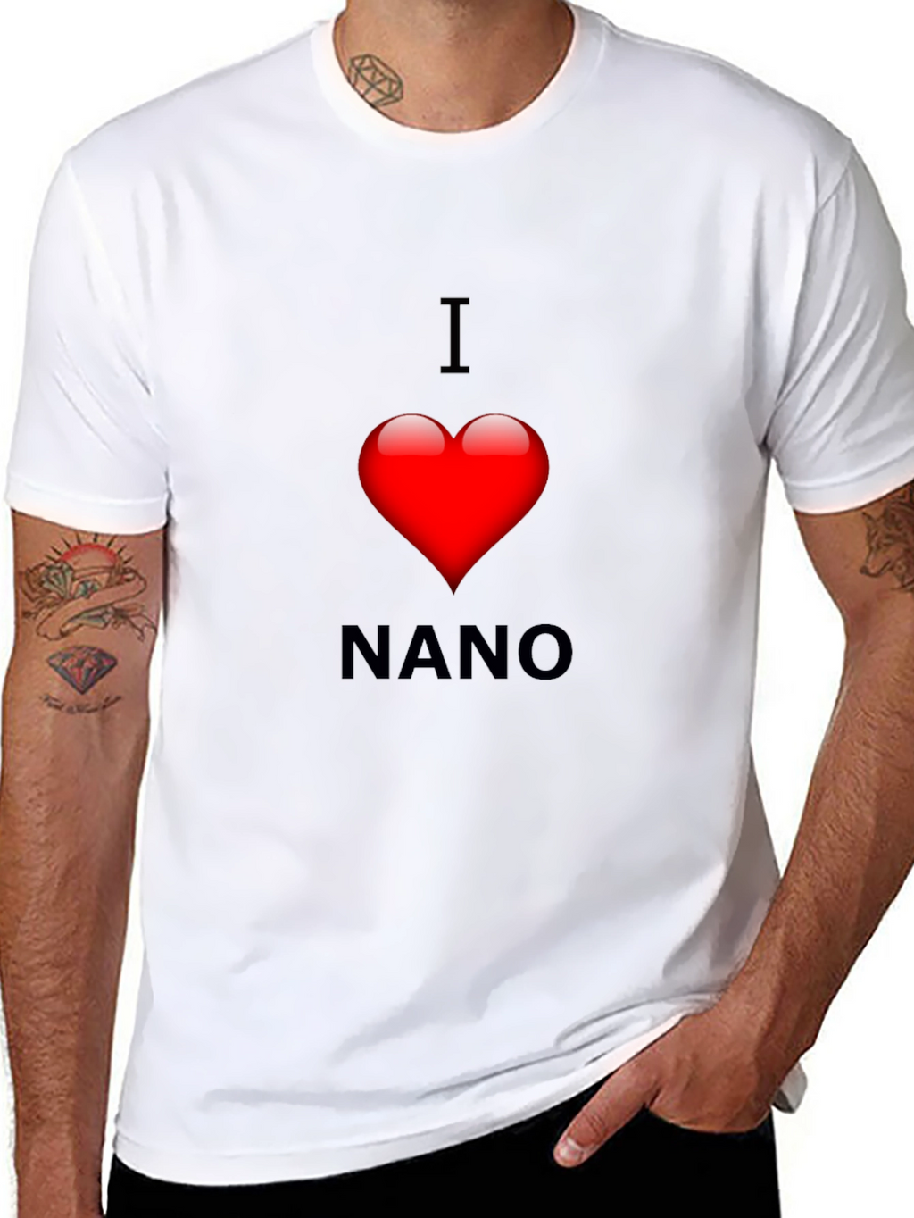 I Heart Nano Black Tee - Love Cryptocurrency T-Shirt