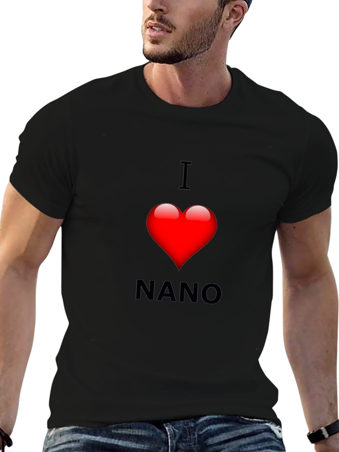 I Heart Nano Black Tee - Love Cryptocurrency T-Shirt