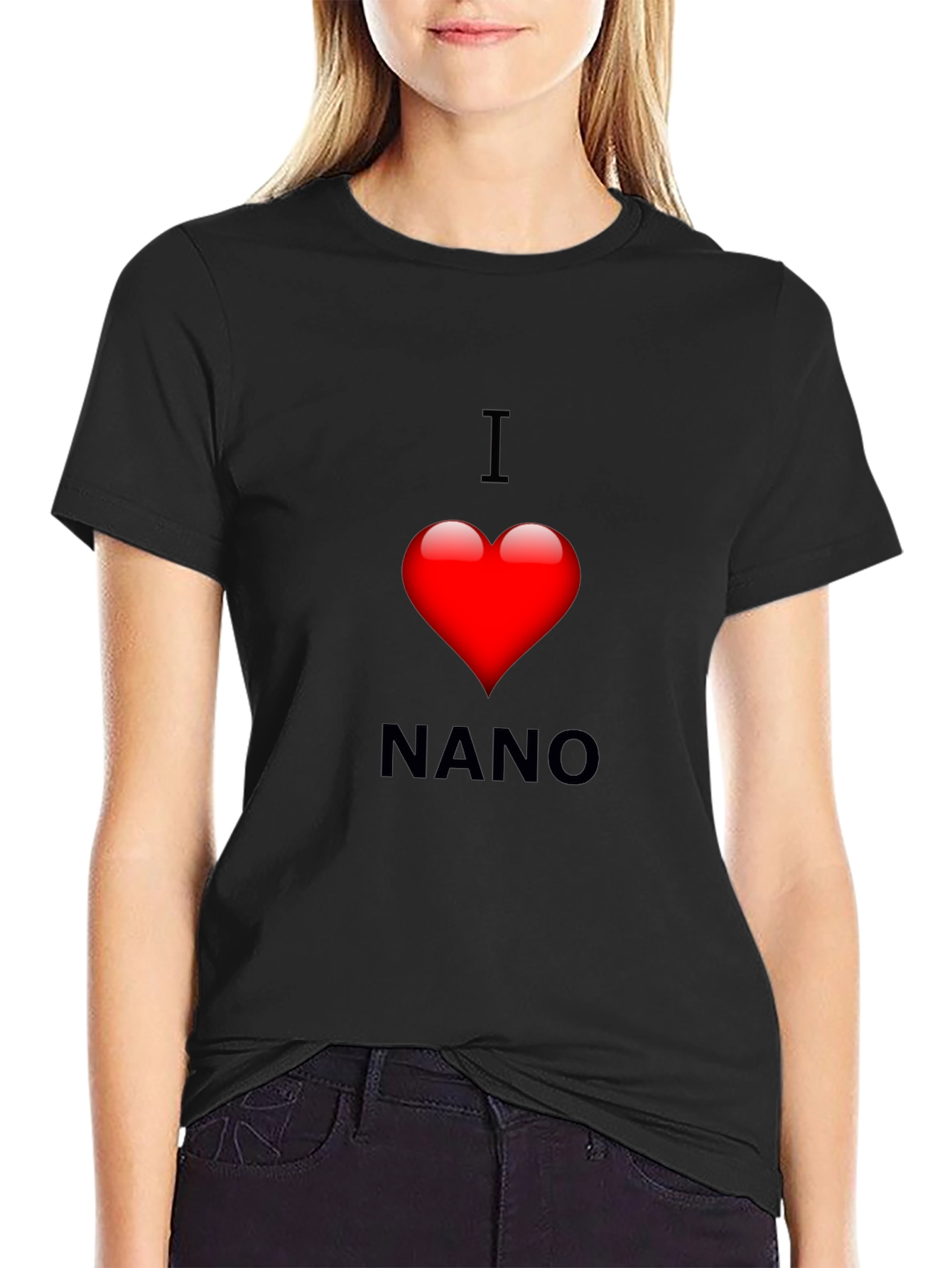 I Heart Nano Black Tee - Love Cryptocurrency T-Shirt