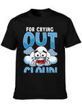 Crying Cloud T-Shirt - Funny Graphic Tee