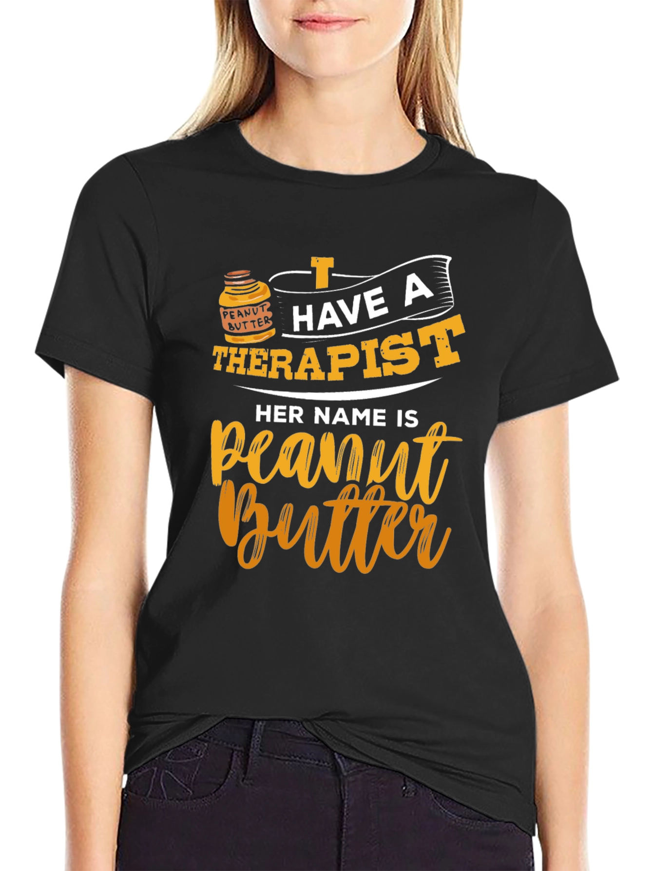 Peanut Butter Therapist Funny T-Shirt
