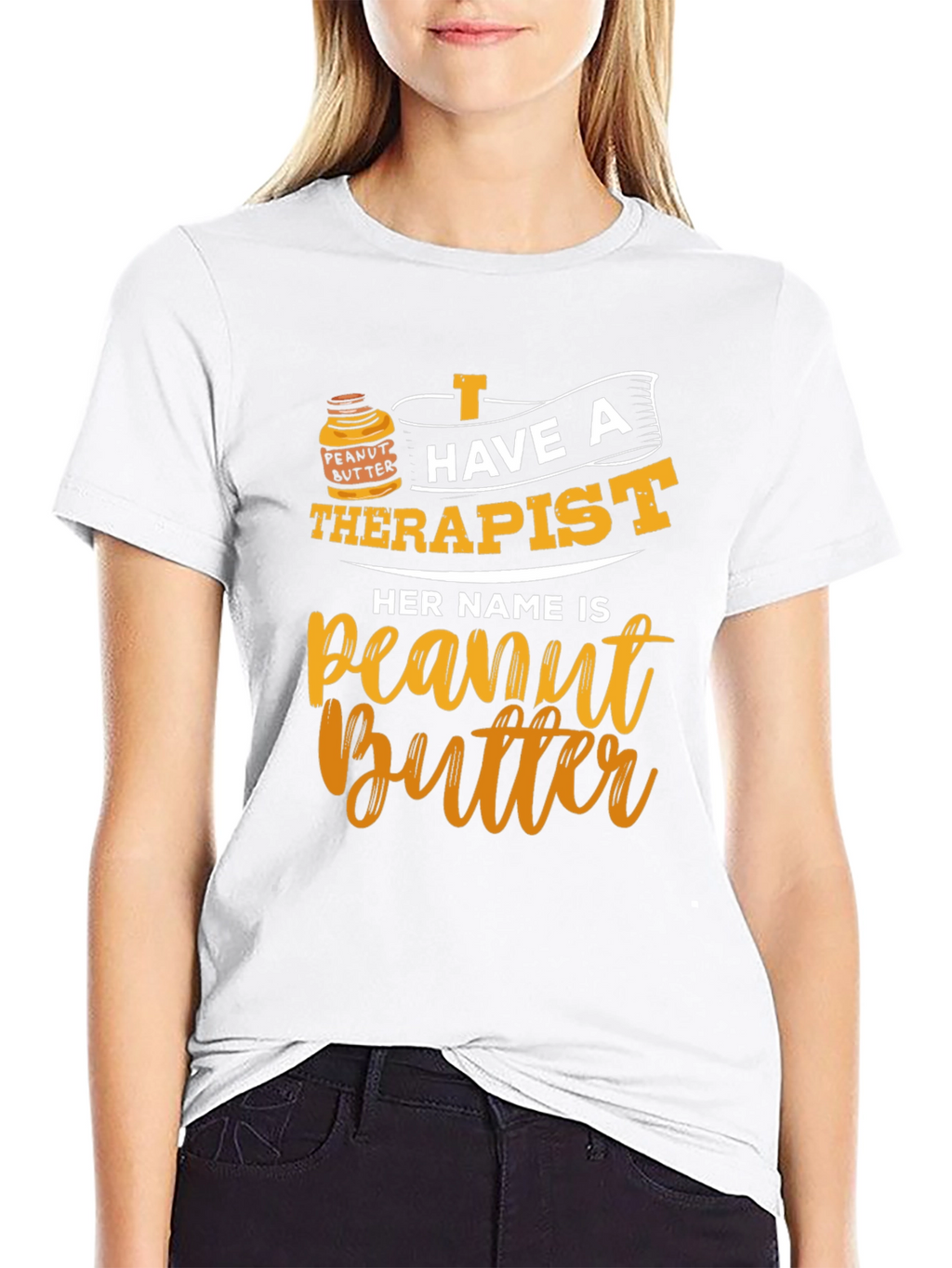 Peanut Butter Therapist Funny T-Shirt