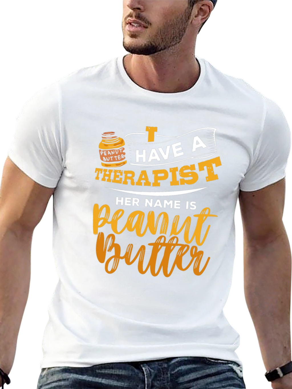 Peanut Butter Therapist Funny T-Shirt