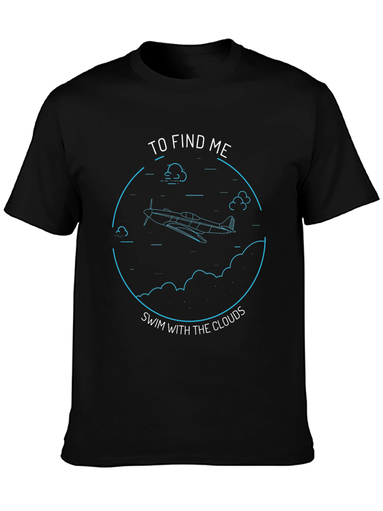 Fly High T-Shirt - Swim With The Clouds