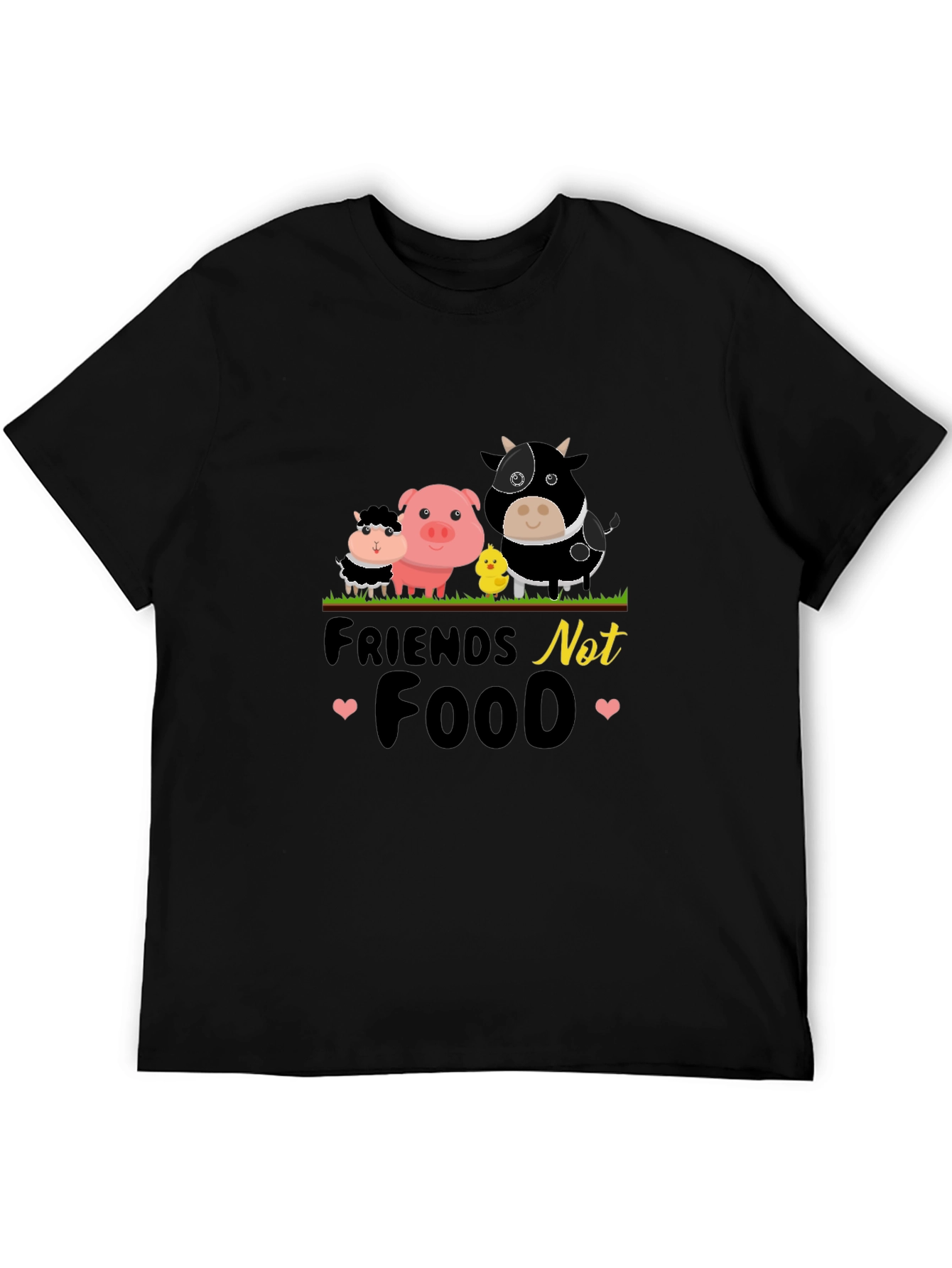 Vegan T-Shirt: Friends Not Food Tee