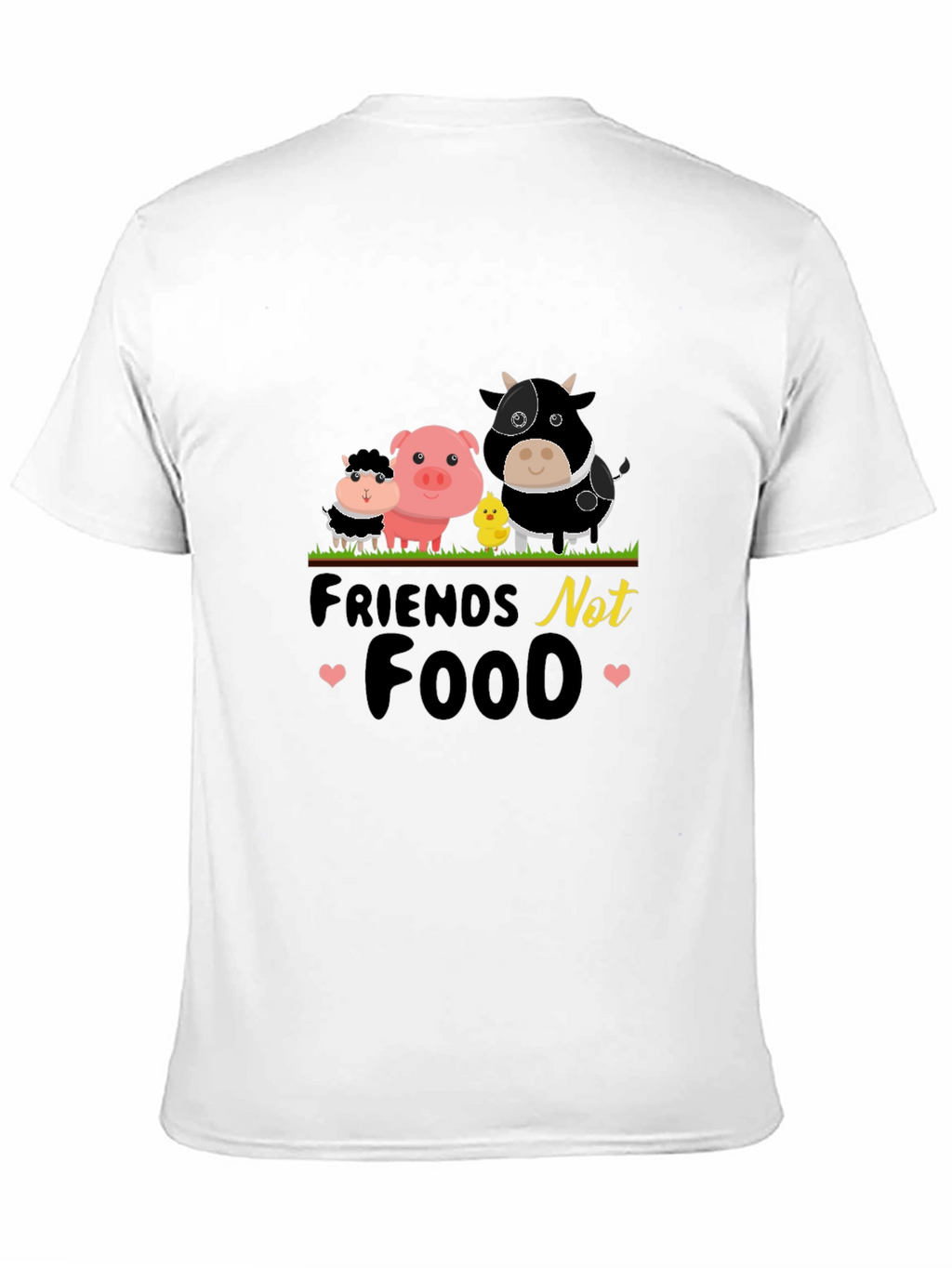 Vegan T-Shirt: Friends Not Food Tee