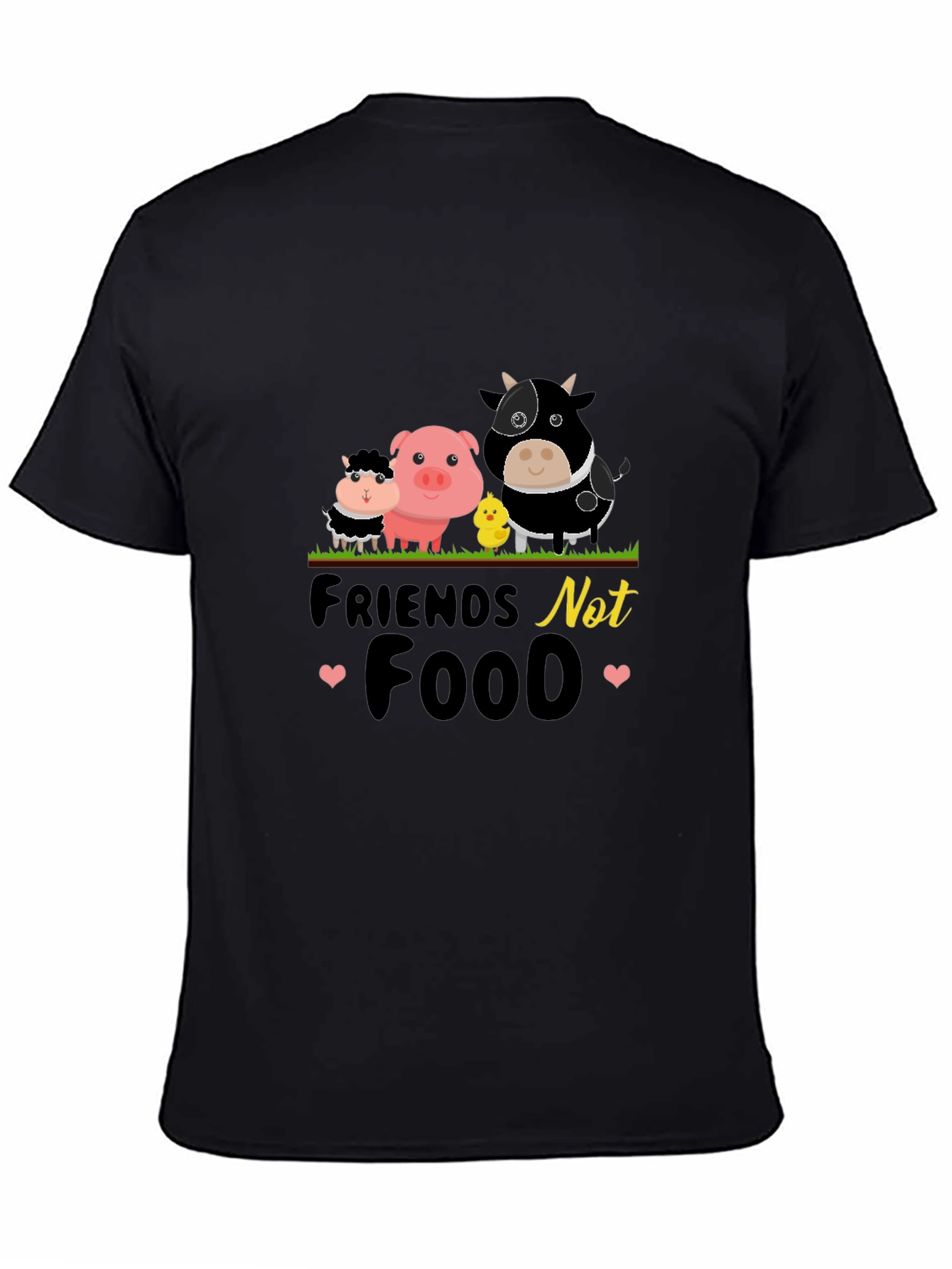 Vegan T-Shirt: Friends Not Food Tee