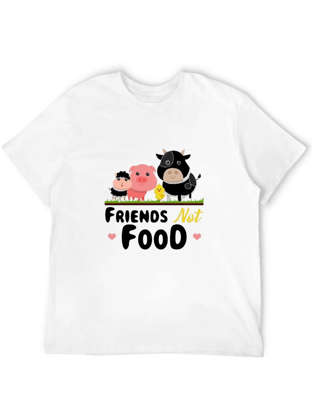 Vegan T-Shirt: Friends Not Food Tee