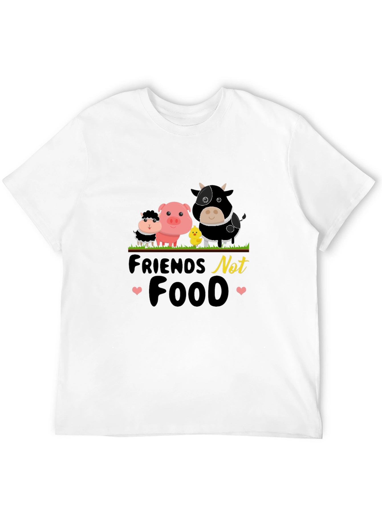 Vegan T-Shirt: Friends Not Food Tee