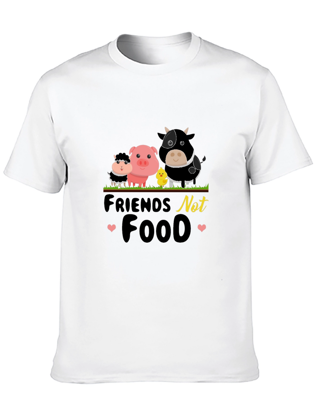 Vegan T-Shirt: Friends Not Food Tee