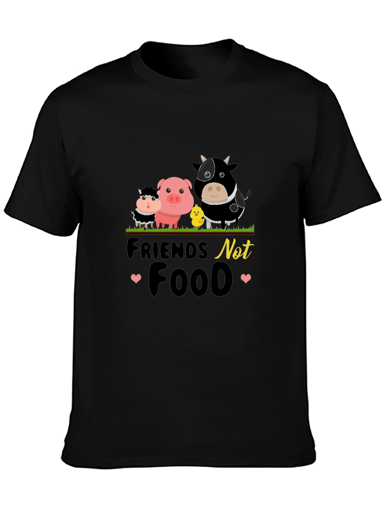 Vegan T-Shirt: Friends Not Food Tee