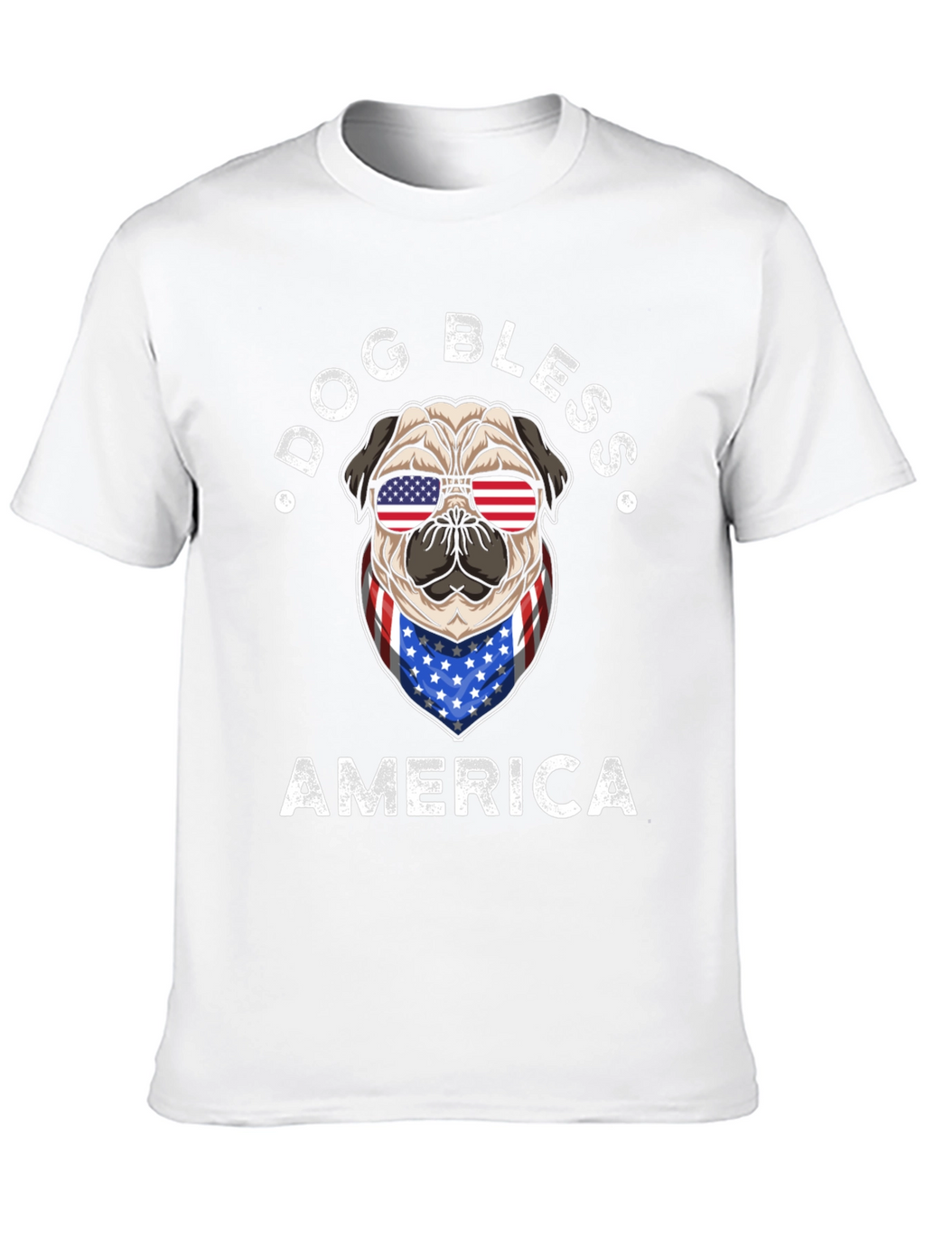 Dog Bless America Patriotic T-Shirt