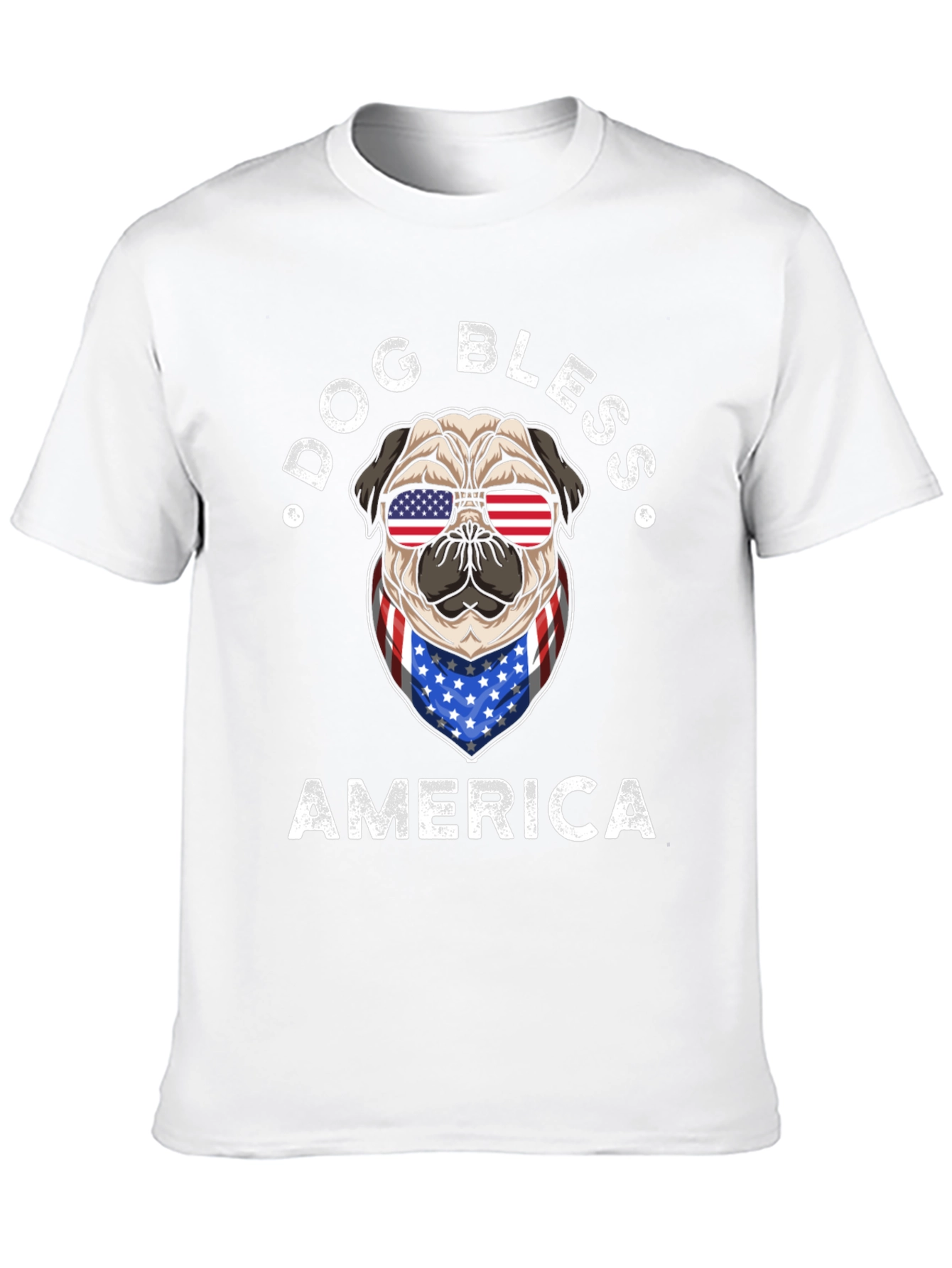 Dog Bless America Patriotic T-Shirt