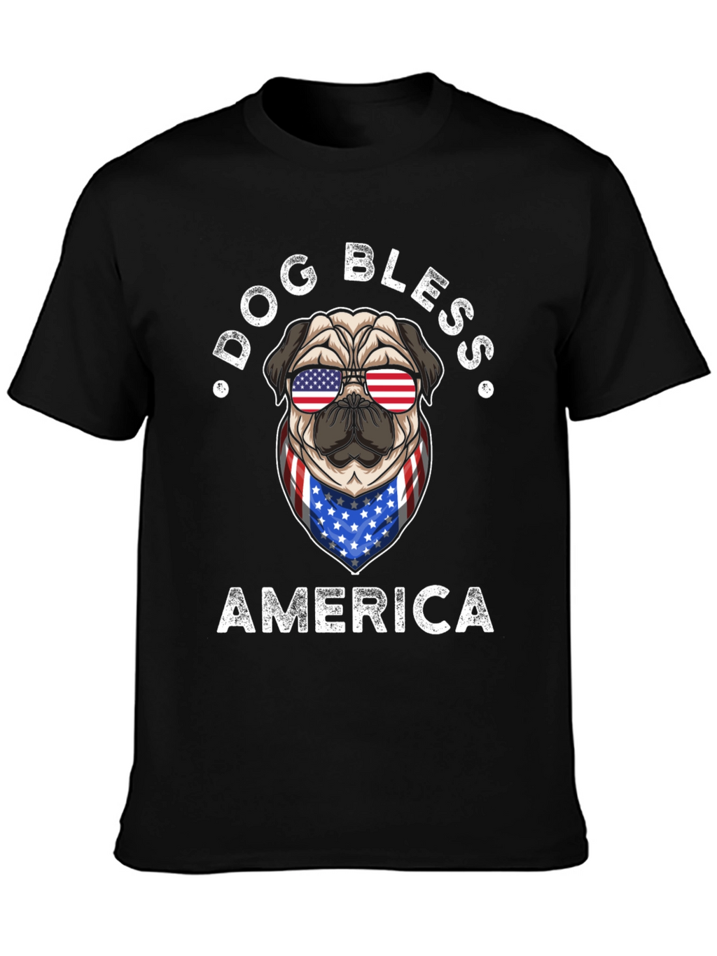 Dog Bless America Patriotic T-Shirt