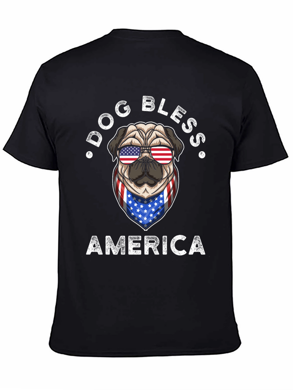 Dog Bless America Patriotic T-Shirt
