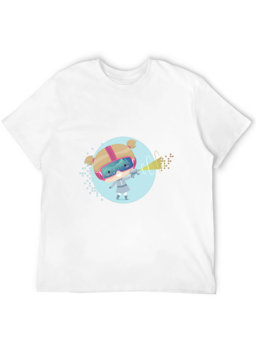 Sci-Fi Girl Graphic T-Shirt - Black Cotton Tee
