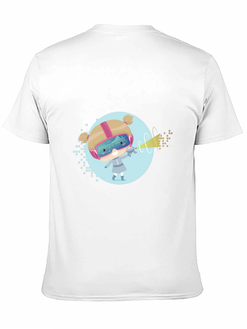 Sci-Fi Girl Graphic T-Shirt - Black Cotton Tee