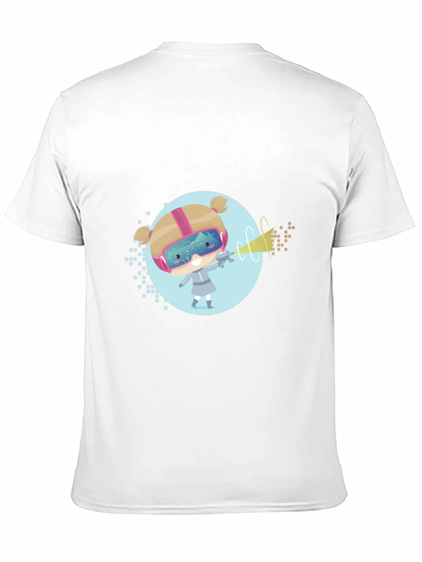 Sci-Fi Girl Graphic T-Shirt - Black Cotton Tee