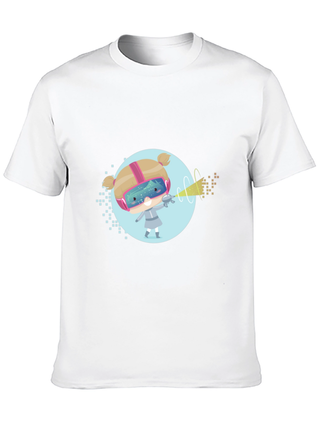 Sci-Fi Girl Graphic T-Shirt - Black Cotton Tee